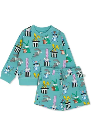 Stella McCartney Graphic-print sweatshirt and shorts set