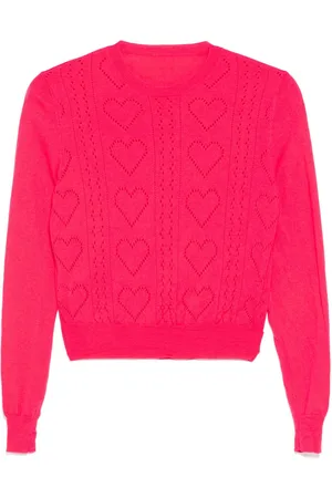 Miu Miu 2000s heart knit top