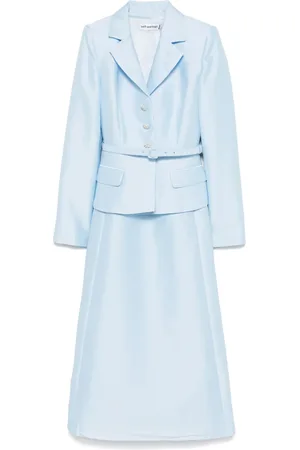 Self-Portrait Taffeta midi dress