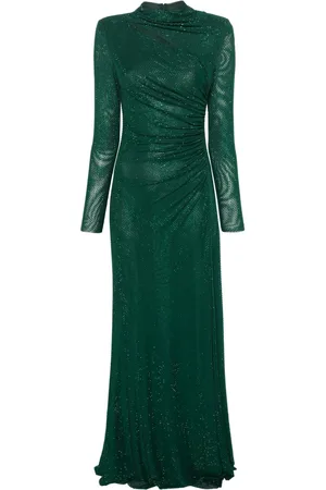 Self-Portrait Rhinestone-embellishment maxi dress