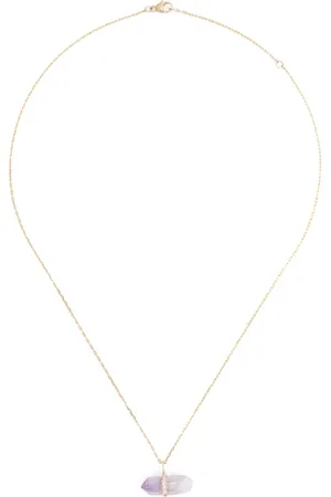 JIA JIA 14KT yellow Veracruz diamond and amethyst necklace