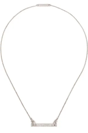 Eddie Borgo Pavé Safety Chain Bar necklace