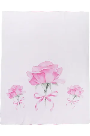 MONNALISA Rose-print blanket