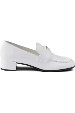 Prada 35mm brushed-leather loafers