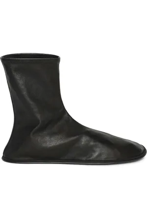 The Row Leather sock boots