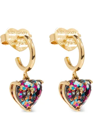 Kate Spade My love glitter heart earrings
