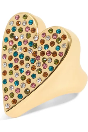 Bimba y Lola Crystal heart ring