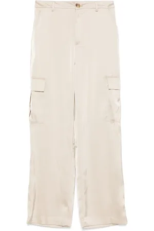 DKNY High-rise satin trousers