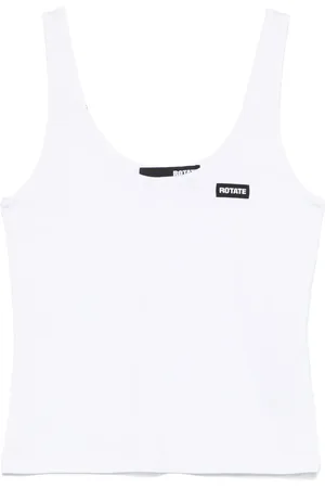 ROTATE Logo-patch tank top