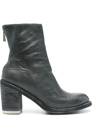 GUIDI 85mm leather ankle boots