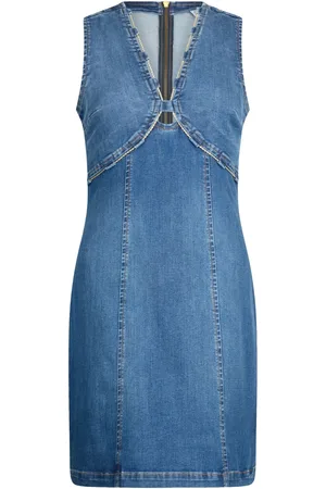 Liu Jo Chain-detail denim mini dress