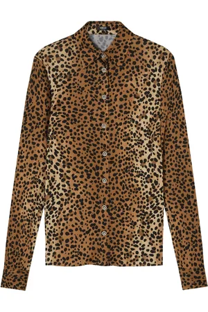 VERSACE Leopard-print shirt