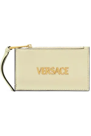 VERSACE Tag zip-up card holder