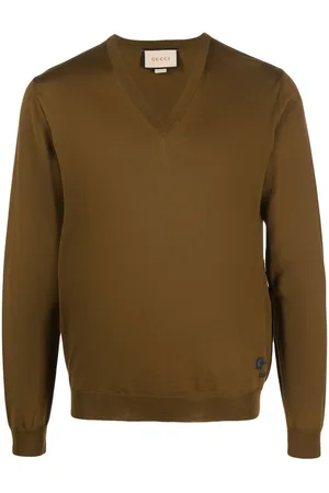 Gucci Horsebit-detail V-neck jumper