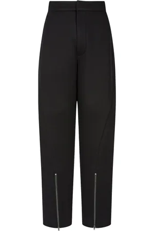 Studio Tomboy Neoprene zip-fastening trousers