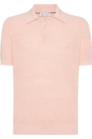 Brunello Cucinelli Ribbed-knit polo shirt