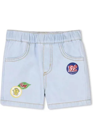 Kenzo Logo denim shorts