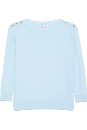 AGNÈS B. Logo button knitted top