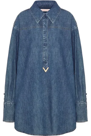 VALENTINO GARAVANI VGold chambray denim shirtdress