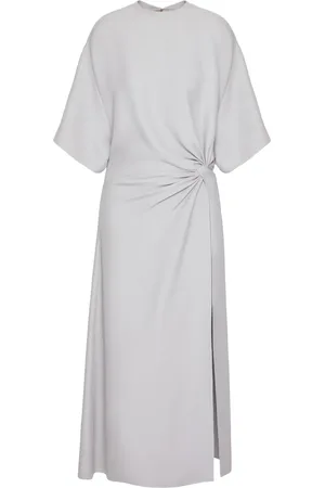 VALENTINO GARAVANI Couture gathered midi dress
