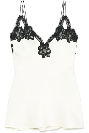 Jil Sander Lace-detailed tank top