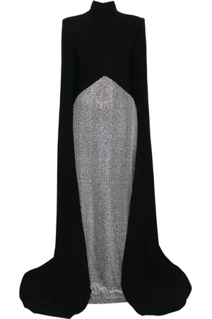 JEAN-LOUIS SABAJI Rhinestoned maxi dress