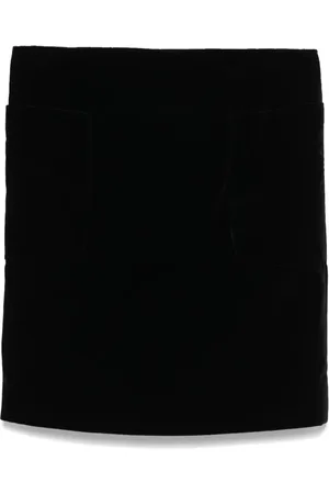 CHANEL 1980s velvet mini skirt