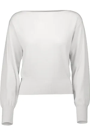 Allude Boat-neck knit top