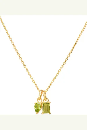 Dinny Hall Gem-Set Duo Pendant necklace
