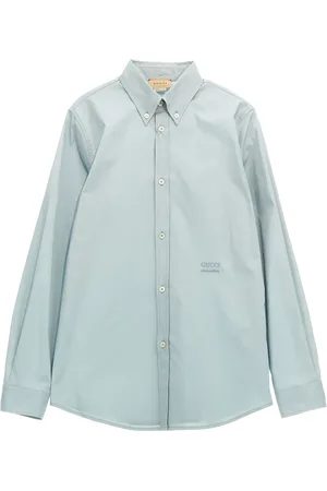 Gucci Logo-embroidered cotton shirt