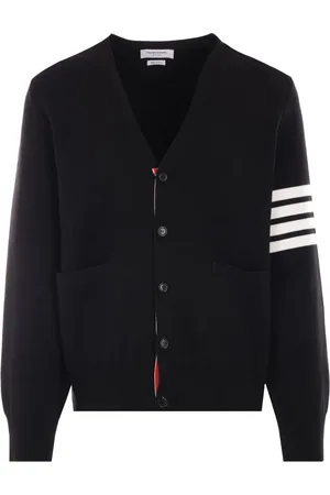 Thom Browne Stripe-detail cotton cardigan