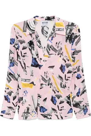 Moschino Patchwork-print blouse