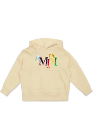 AMIRI Sequin-logo cotton hoodie