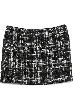 ROTATE Bouclé mini skirt