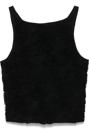 ROTATE Flower mesh top
