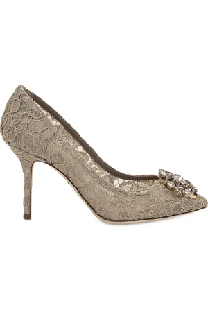 Dolce & Gabbana Rainbow Lace 90mm brooch-detail pumps