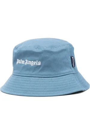 Palm Angels Logo-embroidered bucket hat