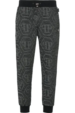 Philipp Plein Monogram-jacquard track pants
