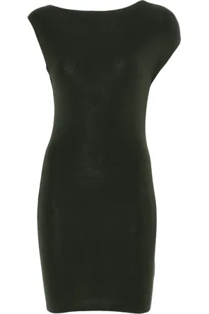 St Agni Asymmetric knit mini dress