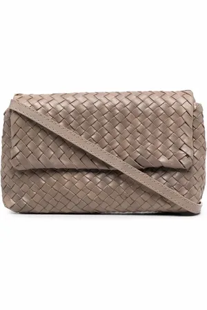 Officine creative Interwoven leather crossbody bag