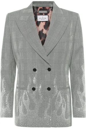 Philipp Plein Flame-appliqu?? blazer