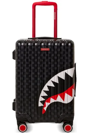Sprayground Drip Check Shark luggage