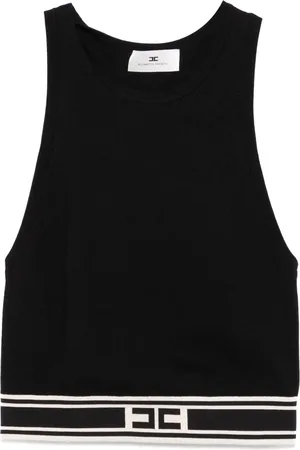 Elisabetta Franchi Logo-band tank top