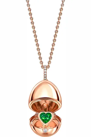 Faberge 18kt gold Essence Heart Surprise Locket multi-stone pendant