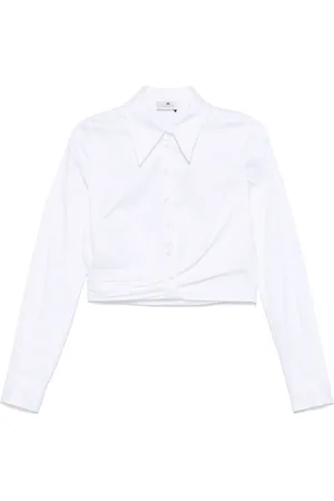 Elisabetta Franchi Cropped poplin shirt