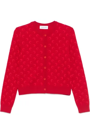 Marine Serre Moon-jacquard cardigan