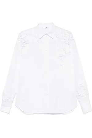 ERMANNO SCERVINO Floral-appliqu?? shirt