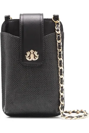 Isla Ibiza Logo-plaque interwoven-design shoulder bag