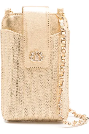 Isla Ibiza Logo-plaque interwoven-design shoulder bag