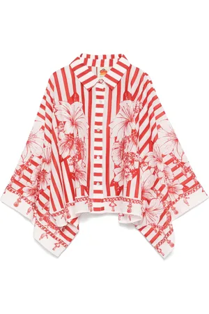 Farm Rio Mix-print shirt